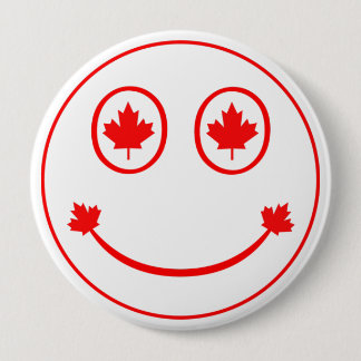 Badge Rond 10 Cm Joyeux Canadien