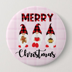 Badge Rond 10 Cm Joyeux Noël - Buffalo nus plaid