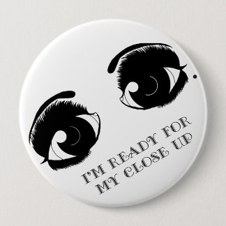 Badge Rond 10 Cm KRW je suis prêt pour ma fin