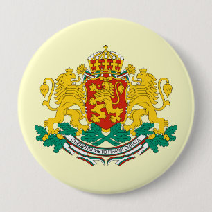 Badge Rond 10 Cm La Bulgarie, Bulgarie