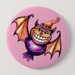 Badge Rond 10 Cm La chauve-souris