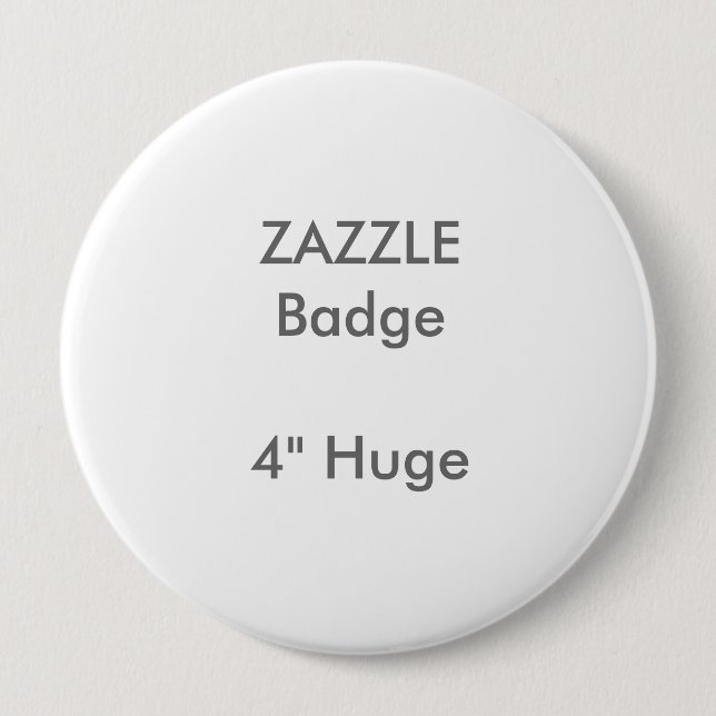 Badge Rond 10 Cm La coutume de ZAZZLE a imprimé 4" insigne rond (Devant)