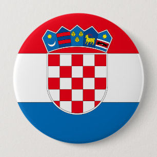 Badge Rond 10 Cm La Croatie