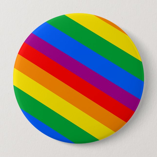 Badge Rond 10 Cm La fierté de GLBT barre 2 (Devant)