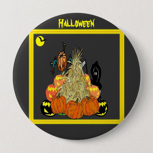 Badge Rond 10 Cm La Maison blanche - (Devant)