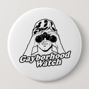 Badge Rond 10 Cm La montre de Gayborhood