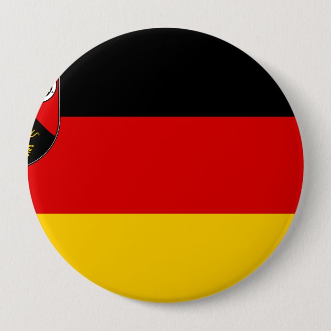Badge Rond 10 Cm La Rhénanie Palatinat, Allemagne (Devant)