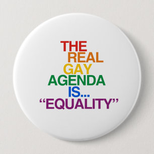 BADGE ROND 10 CM L'AGENDA DU GAY RÉEL