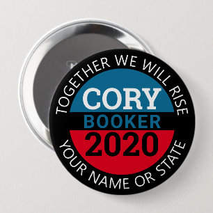 Badge Rond 10 Cm L'agent de réservations 2020 de Cory ensemble nous