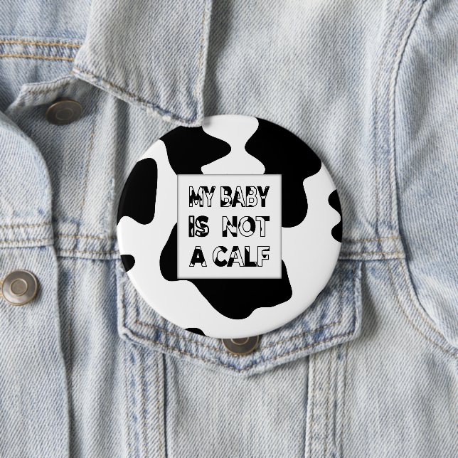 Badge Rond 10 Cm Lait de vache (En situation)