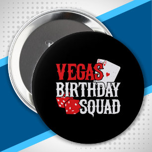 Badge Rond 10 Cm Las Vegas Birthday