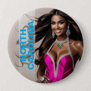 Badge Rond 10 Cm Le bouton épinglé ultime pour les concours de beau