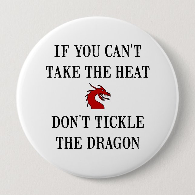 Badge Rond 10 Cm Le Dragon (Devant)