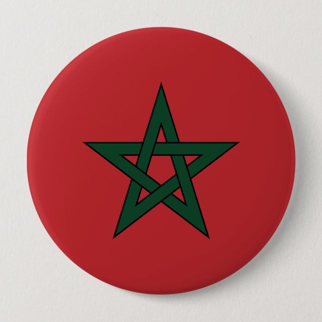 Badge Rond 10 Cm Le Maroc (Devant)