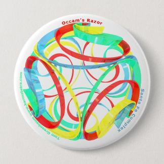 Badge Rond 10 Cm Le Razor de l'Occam Spheri-Spirale