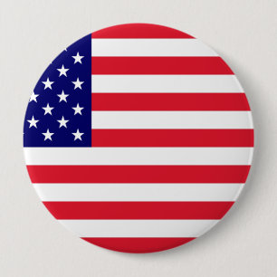 Badge Rond 10 Cm Les Etats-Unis - Drapeau américain