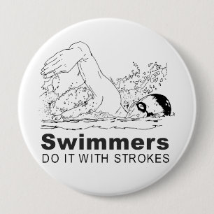 Badge Rond 10 Cm les nageurs le font avec des mouvements de bras