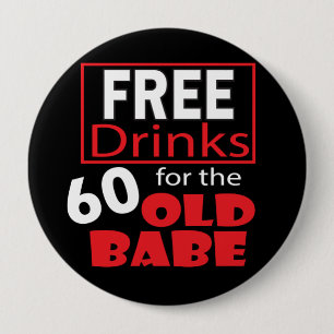 Badge Rond 10 Cm Libérez les boissons pour le bouton de bébé de 