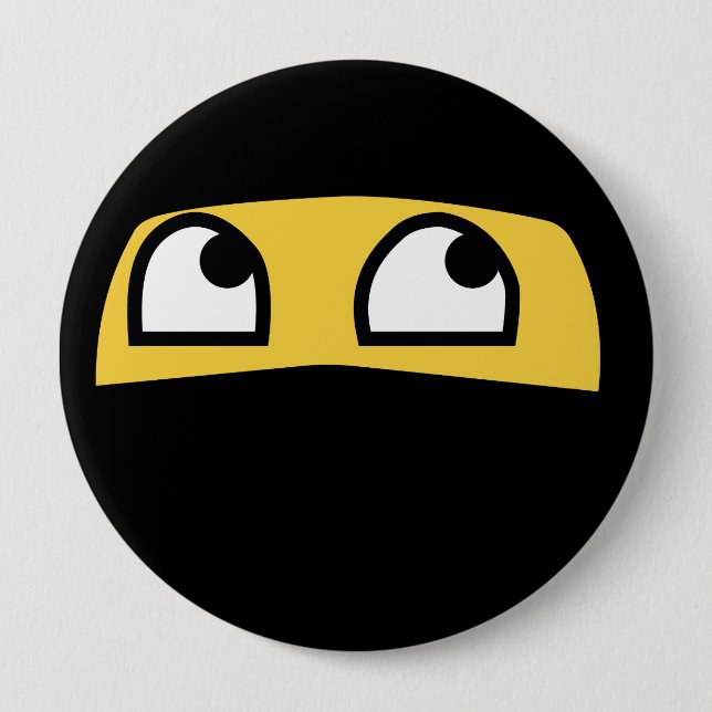 Badge Rond 10 Cm Lil mignon Ninja Emoji (Devant)