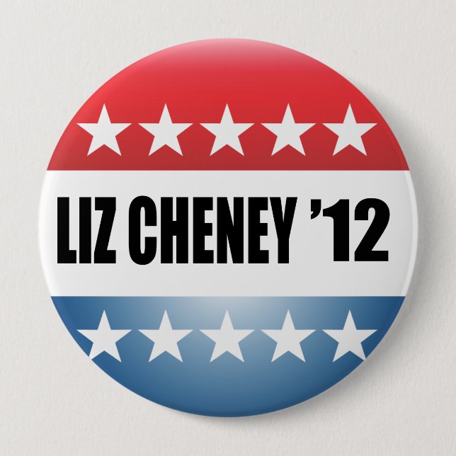 BADGE ROND 10 CM LIZ CHENEY (Devant)