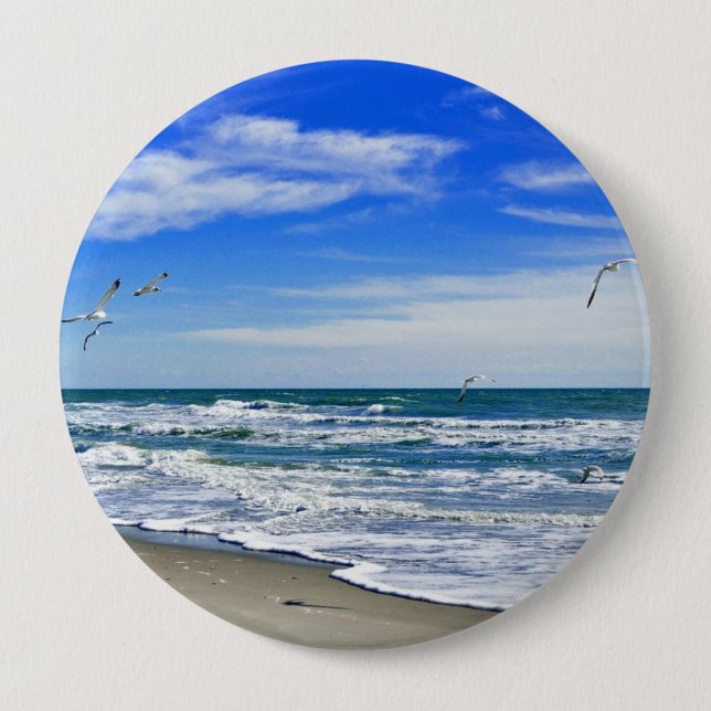 BADGE ROND 10 CM L'OCÉAN ATLANTIQUE (Devant)