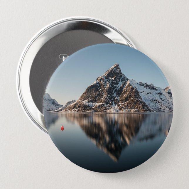 Badge Rond 10 Cm Lofoten (Devant & derrière)