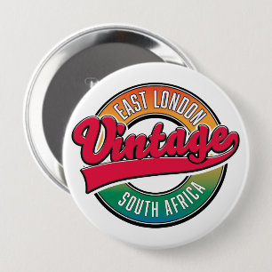 Badge Rond 10 Cm logo de East London Afrique du Sud