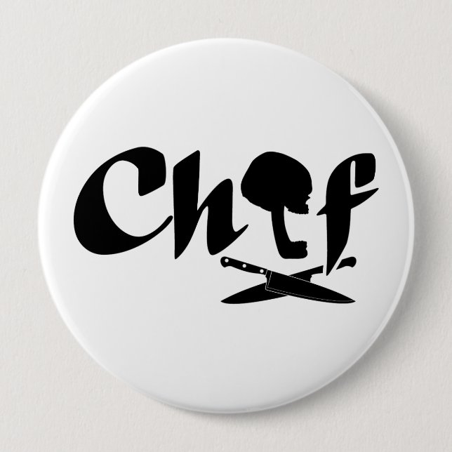 Badge Rond 10 Cm Logo du chef (Devant)