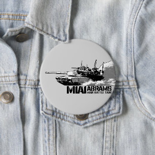 Badge Rond 10 Cm M1 Abrams