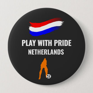 Badge Rond 10 Cm Maillot Fierté Footballeur Néerlandais 2026