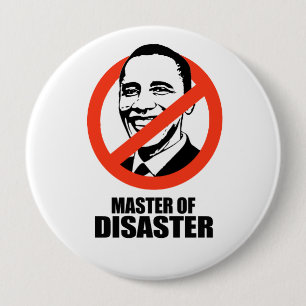 Badge Rond 10 Cm Maître de catastrophe