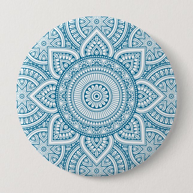 Badge Rond 10 Cm Mandala (Devant)