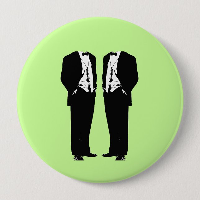 Badge Rond 10 Cm Mariage homosexuel (Devant)