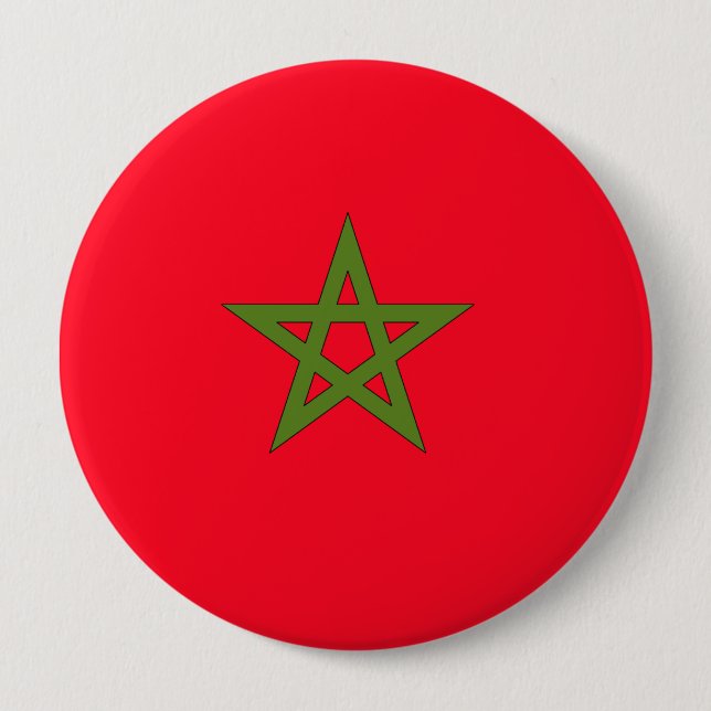 Badge Rond 10 Cm Maroc (Devant)