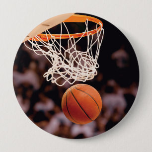 Badge Rond 10 Cm Marquage au basket-ball
