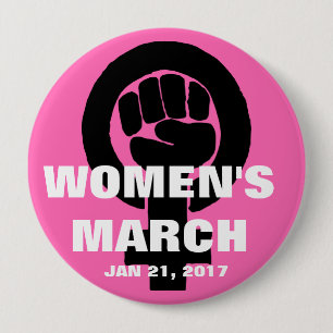BADGE ROND 10 CM MARS DES FEMMES SUR WASHINGTON, LE 21 JANVIER 2017