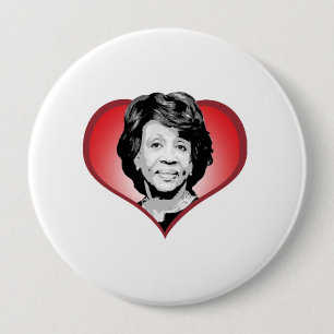 Badge Rond 10 Cm Maxine arrose le coeur -
