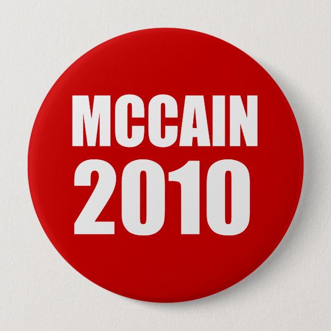 BADGE ROND 10 CM MCCAIN 2010 (Devant)