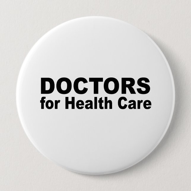 Badge Rond 10 Cm Médecins pour la santé (Devant)
