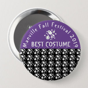 Badge Rond 10 Cm Meilleur Costume de Fête Costumée Fantôme Effray