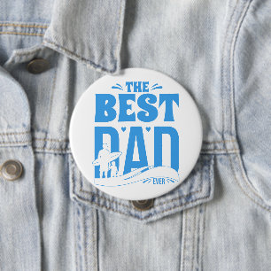 Badge Rond 10 Cm Meilleur Papa du Monde