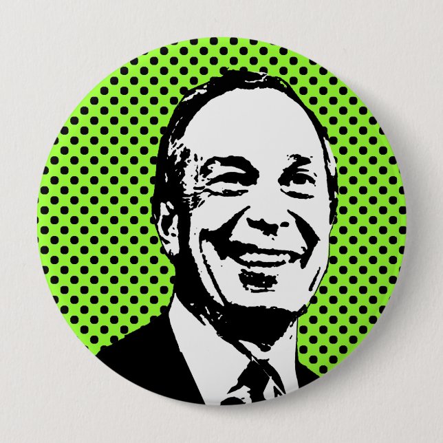 Badge Rond 10 Cm Michael Bloomberg (Devant)