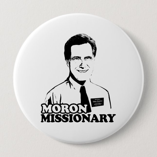BADGE ROND 10 CM MISSIONNAIRE ROMNEY DE DÉBILE (Devant)