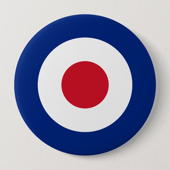Badge Rond 10 Cm Mod - Roundel classique - Cible de tir à l'arc pou (Devant)