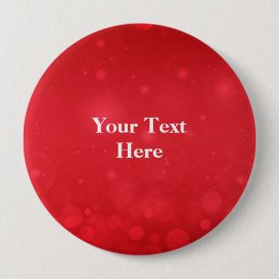 Badge Rond 10 Cm Modèle de design Red Bokeh