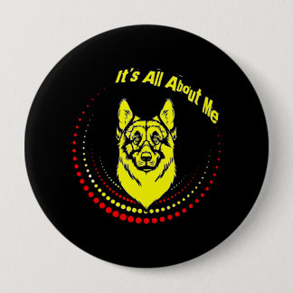 Badge Rond 10 Cm Moi berger allemand
