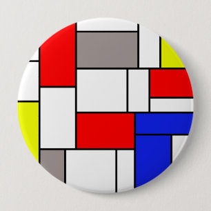 Badge Rond 10 Cm Mondrian