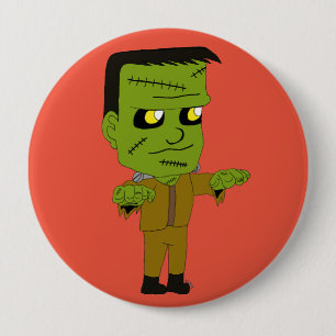 Badge Rond 10 Cm monstre chibi