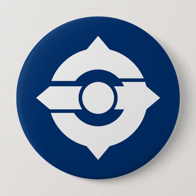 Badge Rond 10 Cm Moriguchi, Osaka (Devant)