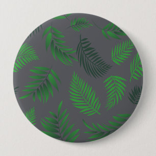 Badge Rond 10 Cm Motif de feuilles tropicales 13